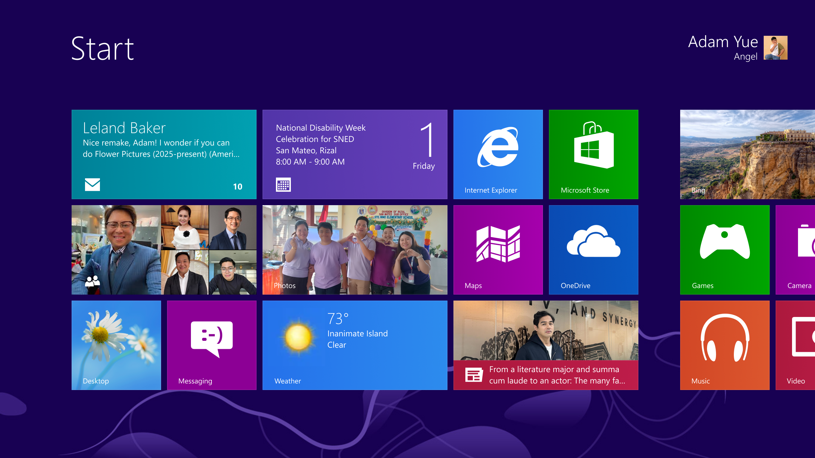 Tap or click to watch a video about tiles on the Start screen